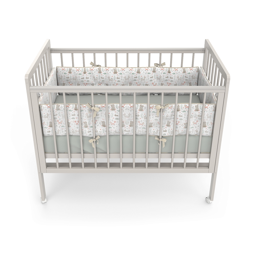 Кровать детская Pituso TINY (лайт) автостенка/колесо купить — фото 8