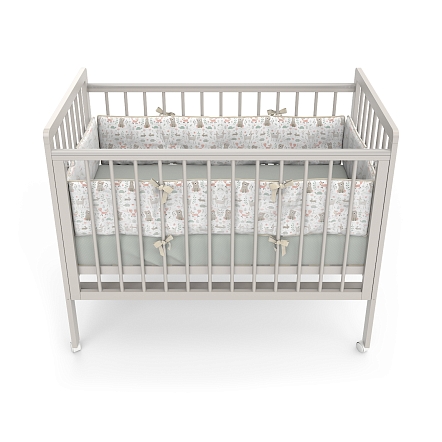 Кровать детская Pituso TINY (лайт) автостенка/колесо купить — фото 8