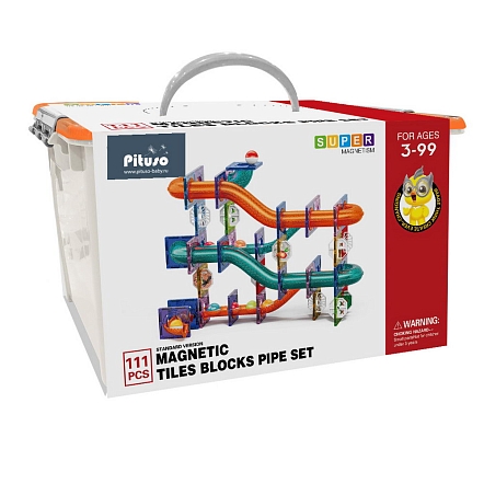 Магнитный конструктор Pituso с шариками (111 эл.) HW22106647 купить — фото 2