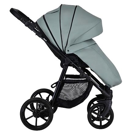 Коляска Pituso 2 в1 Tossa короб+прогулка Кожа/Sage TS/25/2