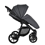 Коляска Pituso 2 в1 Tossa короб+прогулка Кожа/Dark Grey TS/25/4
