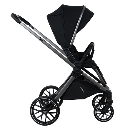 Коляска 2 в1  Pituso Mayla Plus короб+прогулка Black/Graphite MPLS/555-BLACK