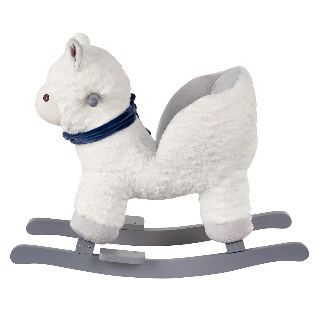 Качалка (с сиденьем) Pituso Лама, плюш.,муз.,Белый GS6101 купить — фото 2