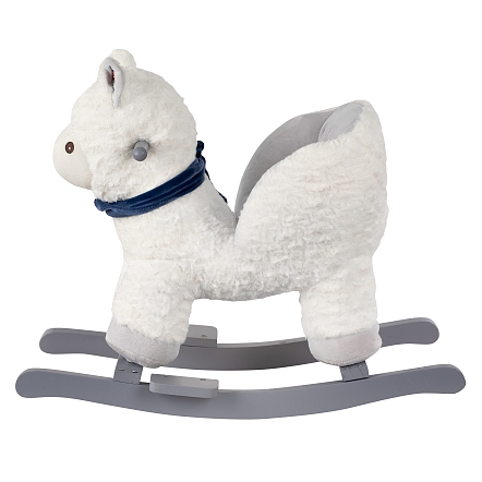 Качалка (с сиденьем) Pituso Лама, плюш.,муз.,Белый GS6101 купить — фото 2