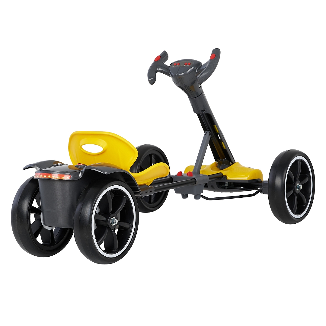 PITUSO Электромобиль (86*54*48.5 см), складной, колеса ЭВА, с ПУ, Желтый/Yellow 3010230AR-Yellow купить — фото 6