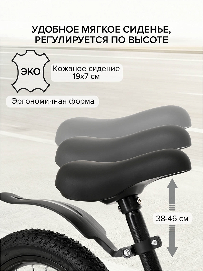 Беговел Pituso Ritmo, magnesium, колеса AIR 14" LY-H-20 купить — фото 13