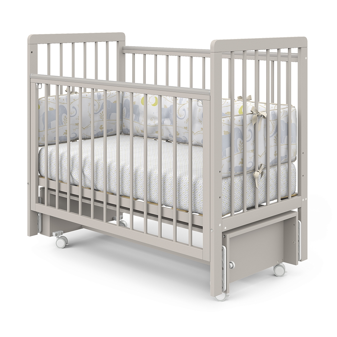 Кровать детская Pituso TINY (оптима) маятник/колесо купить — фото 5