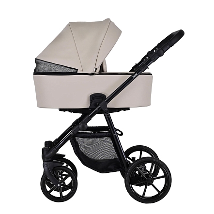 Коляска Pituso 2 в1 Tossa короб+прогулка Кожа/Latte TS/25/5