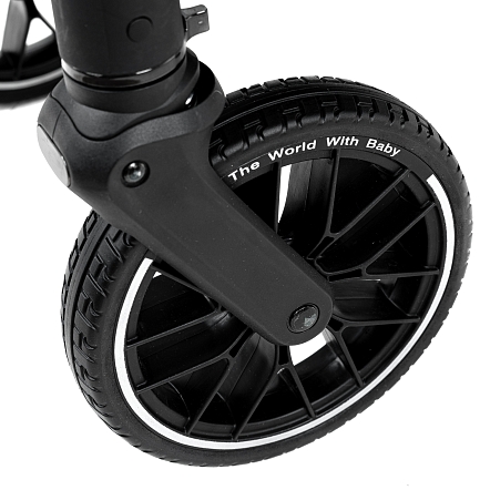 Коляска 2 в1  Pituso Mayla Plus короб+прогулка Black/Graphite MPLS/555-BLACK