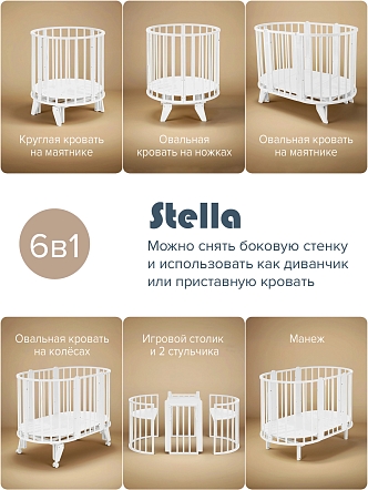 Кровать детская Pituso универсальная 6/1 Stella маятник универсальный 106501 купить — фото 7
