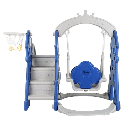 Горка-Комплекс Pituso Замок  горка,качели, звук, баскет.кольцо L-DT купить — фото 5