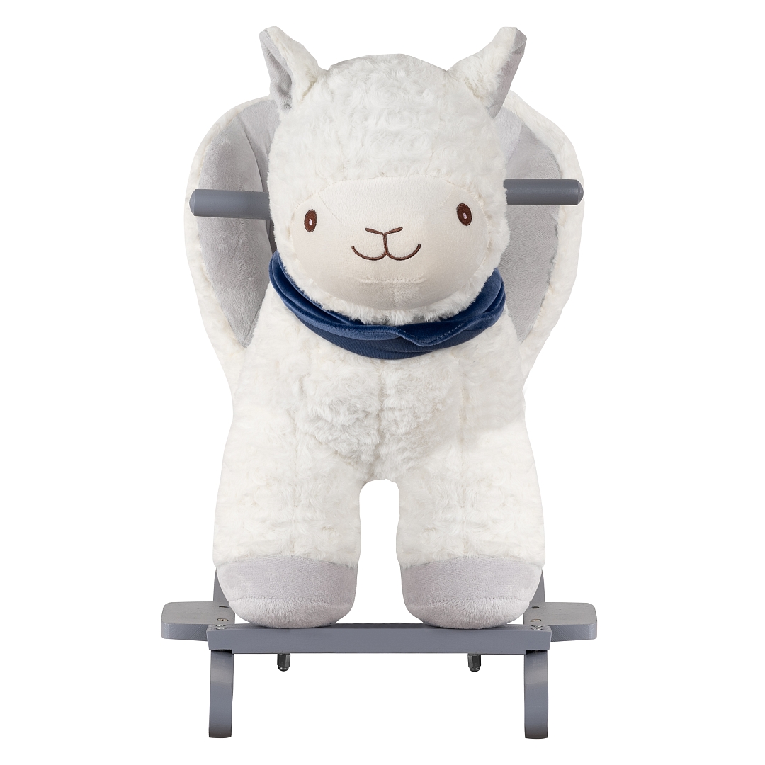 Качалка (с сиденьем) Pituso Лама, плюш.,муз.,Белый GS6101 купить — фото 3