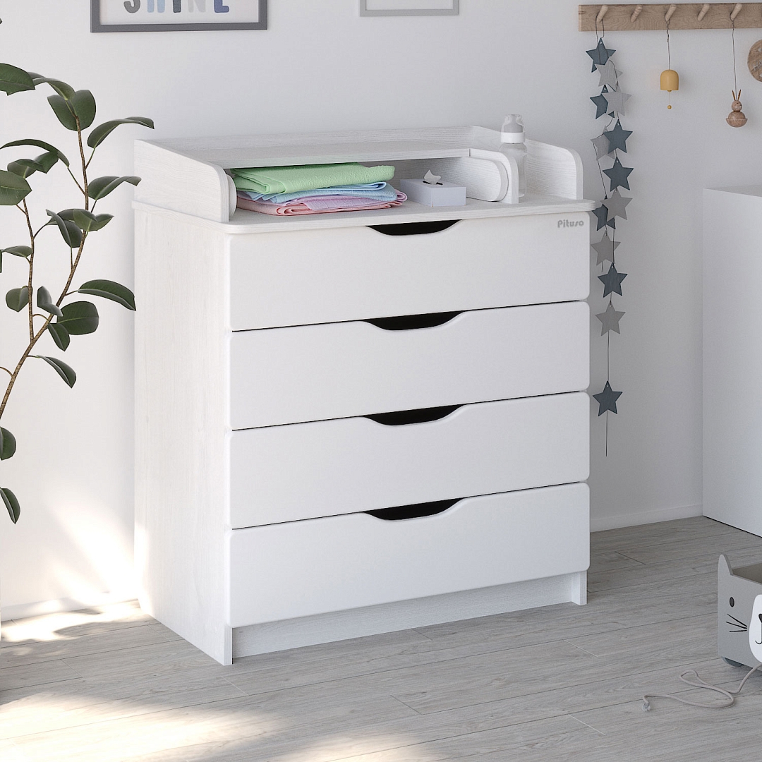 Комод раскладной Pituso Wood 80/4 ПВХ  с шарик. направ., 4 ящика купить — фото 6