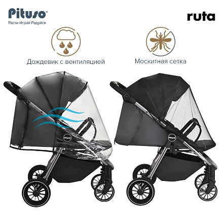 Прогулочная коляска Pituso Ruta чехол на ножки PU купить — фото 17