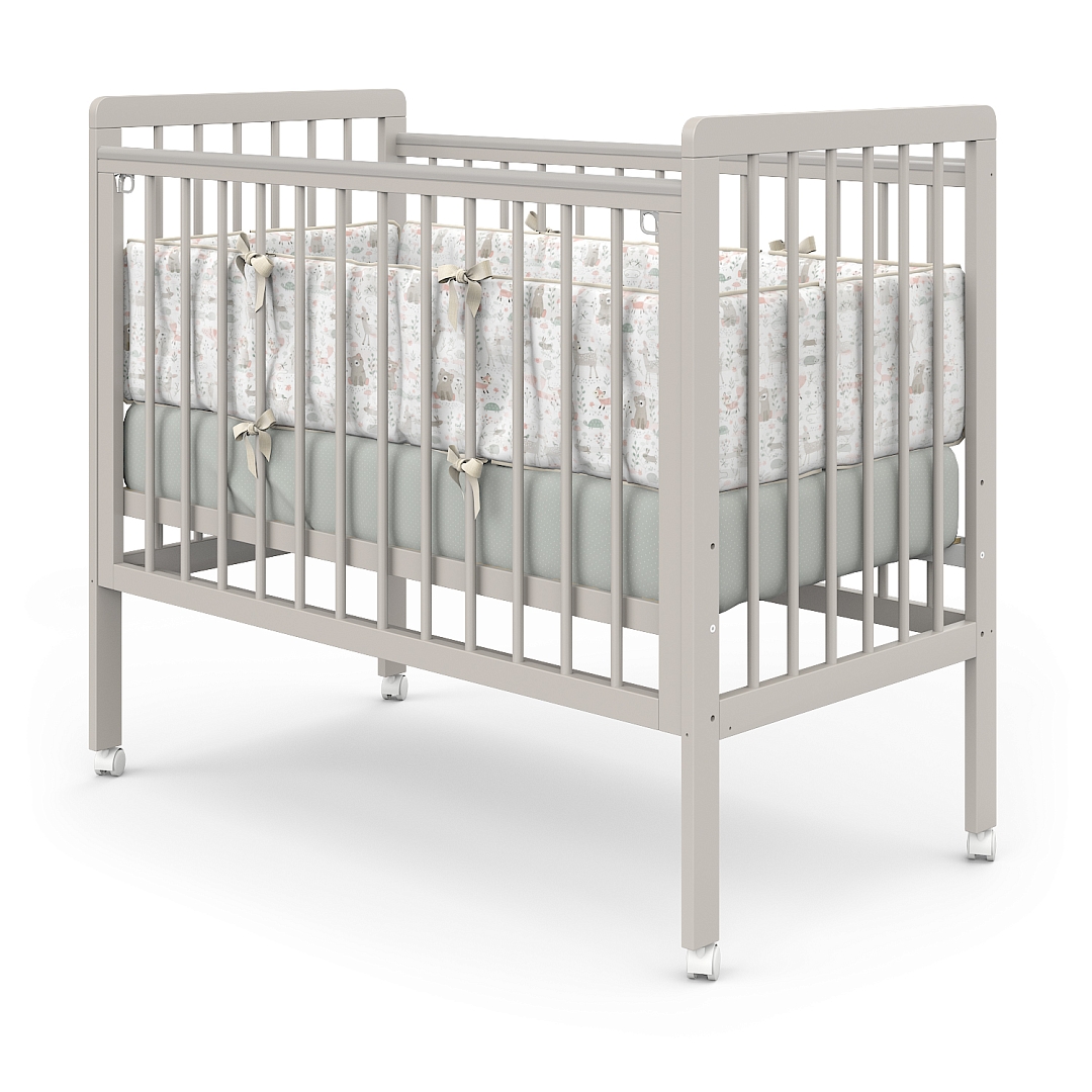 Кровать детская Pituso TINY (лайт) автостенка/колесо купить — фото 3