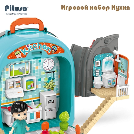 Игровой набор Pituso Кухня 2 в1 (чемоданчик) HW22122096 купить — фото 10