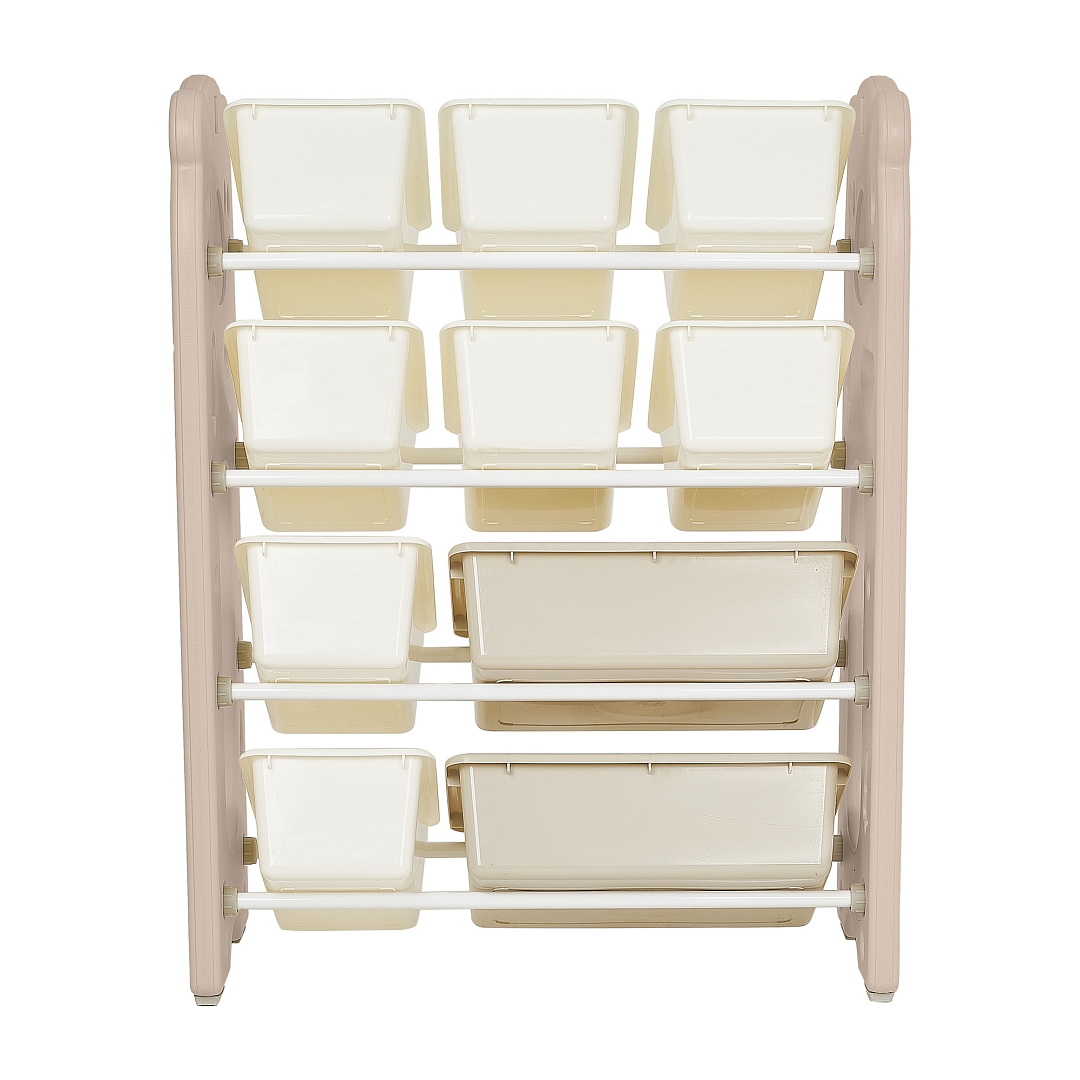 Стеллаж для игрушек с ящиками Pituso Балу,4 яруса 67*33*85 Beige/Бежевый NSNJ-0001-4-3-Beige купить — фото 4