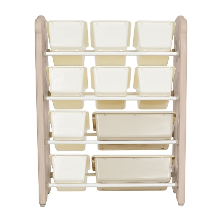 Стеллаж для игрушек с ящиками Pituso Балу,4 яруса 67*33*85 Beige/Бежевый NSNJ-0001-4-3-Beige купить — фото 4