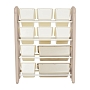 Стеллаж для игрушек с ящиками Pituso Балу,4 яруса 67*33*85 Beige/Бежевый NSNJ-0001-4-3-Beige купить — фото 4