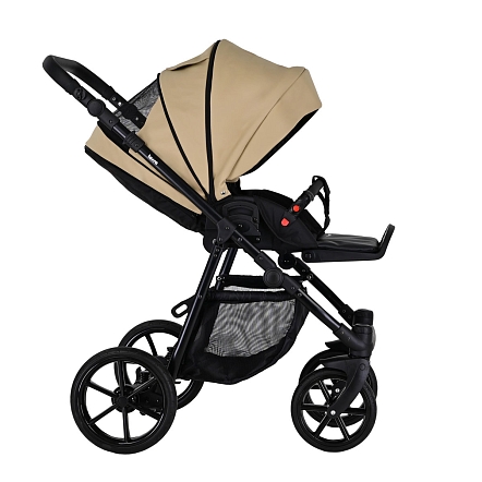 Коляска Pituso 2 в1 Tossa короб+прогулка Кожа/Camel TS/25/6