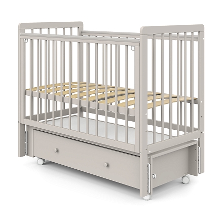 Кровать детская Pituso TINY ящик-маятник/колесо купить — фото 8