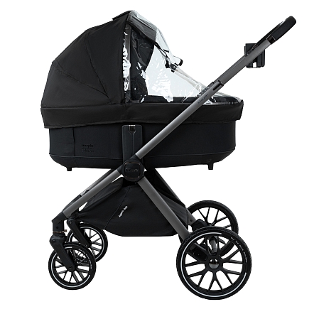 Коляска 2 в1  Pituso Mayla Plus короб+прогулка Black/Graphite MPLS/555-BLACK
