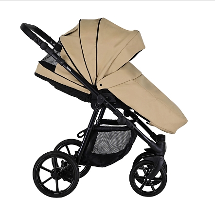 Коляска Pituso 2 в1 Tossa короб+прогулка Кожа/Camel TS/25/6