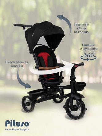 Велосипед Pituso трехколесный Elite Pro HM-618 купить — фото 23