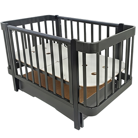 Кровать Pituso Olivia + маятник/ящик/автостенка/колесо 120*60 см Pit-103 купить — фото 2