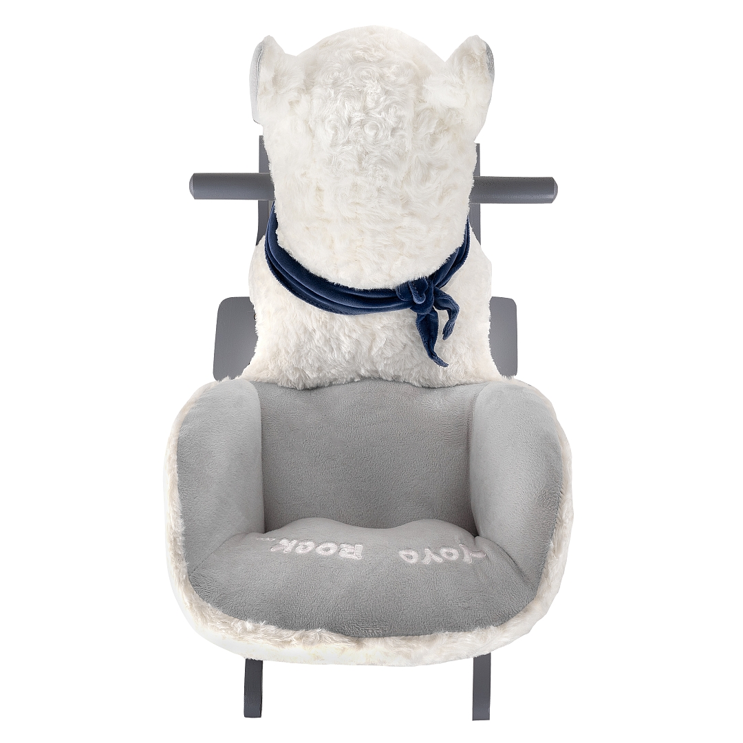 Качалка (с сиденьем) Pituso Лама, плюш.,муз.,Белый GS6101 купить — фото 5