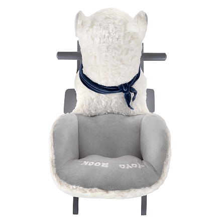 Качалка (с сиденьем) Pituso Лама, плюш.,муз.,Белый GS6101 купить — фото 5