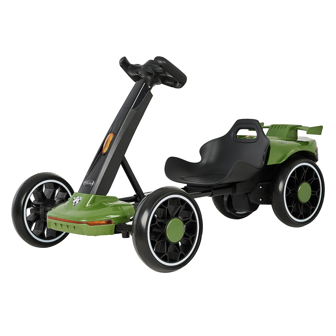 Электромобиль Pituso (86*52*50 см), складной, колеса ЭВА, с ПУ, Зеленый/Green 2690011-2R-Green купить — фото 4