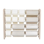 Стеллаж для игрушек с ящиками Pituso Балу,4 яруса 105*33*85 Beige/Бежевый NSNJ-0001-4-5-Beige купить — фото 4