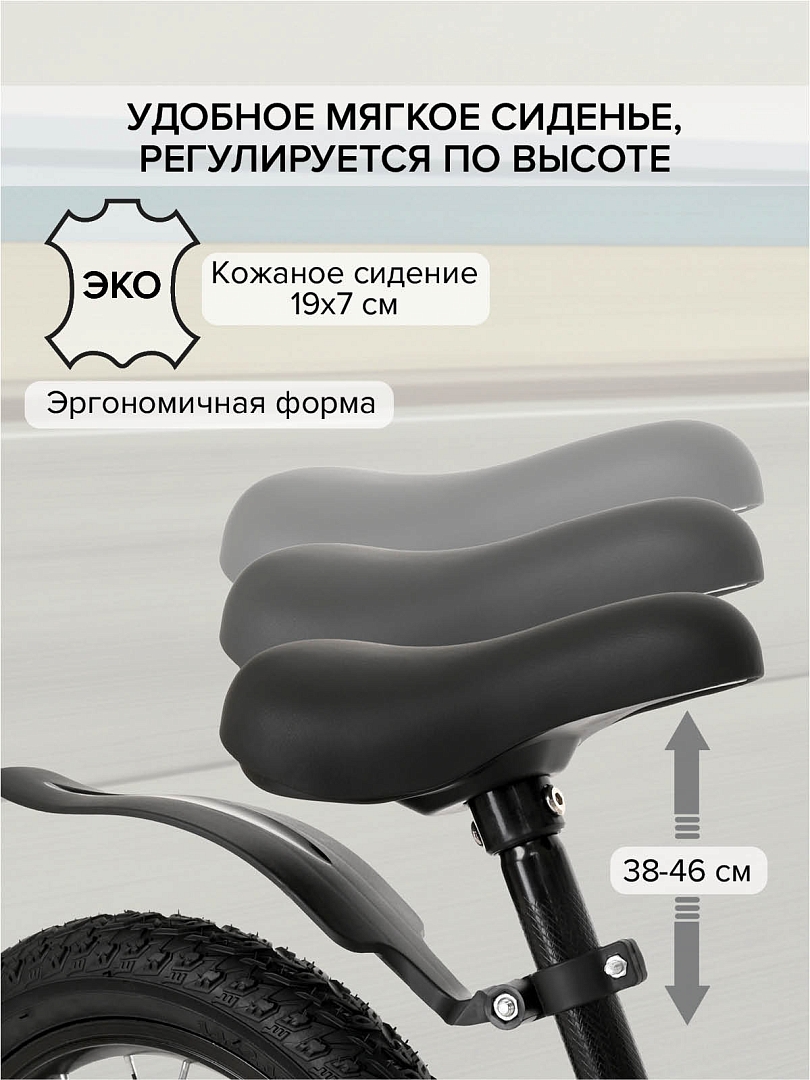 Беговел Pituso Ritmo, magnesium, колеса AIR 14" LY-H-20 купить — фото 13