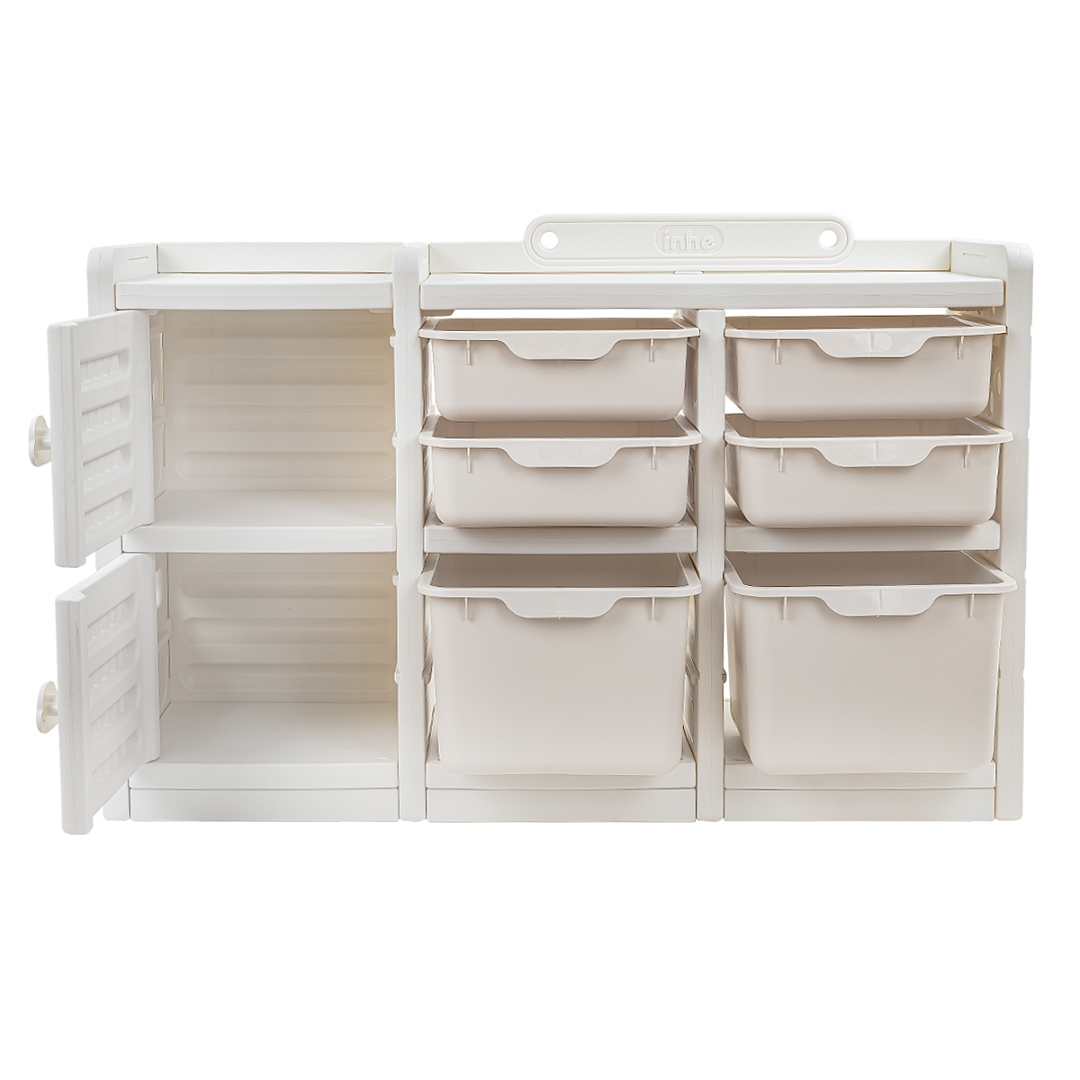 Стеллаж Pituso для игрушек с ящиками Simple Beige/Бежевый YYS806-4-beige купить — фото 8