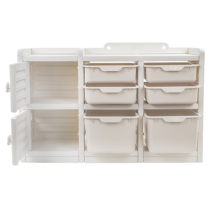 Стеллаж Pituso для игрушек с ящиками Simple Beige/Бежевый YYS806-4-beige купить — фото 8