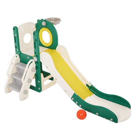 Горка Pituso Nicron с баскет.кольцом, Green-White/Зеленый-Белый NZHHT-0002-1-3-GreenWhite купить — фото 5