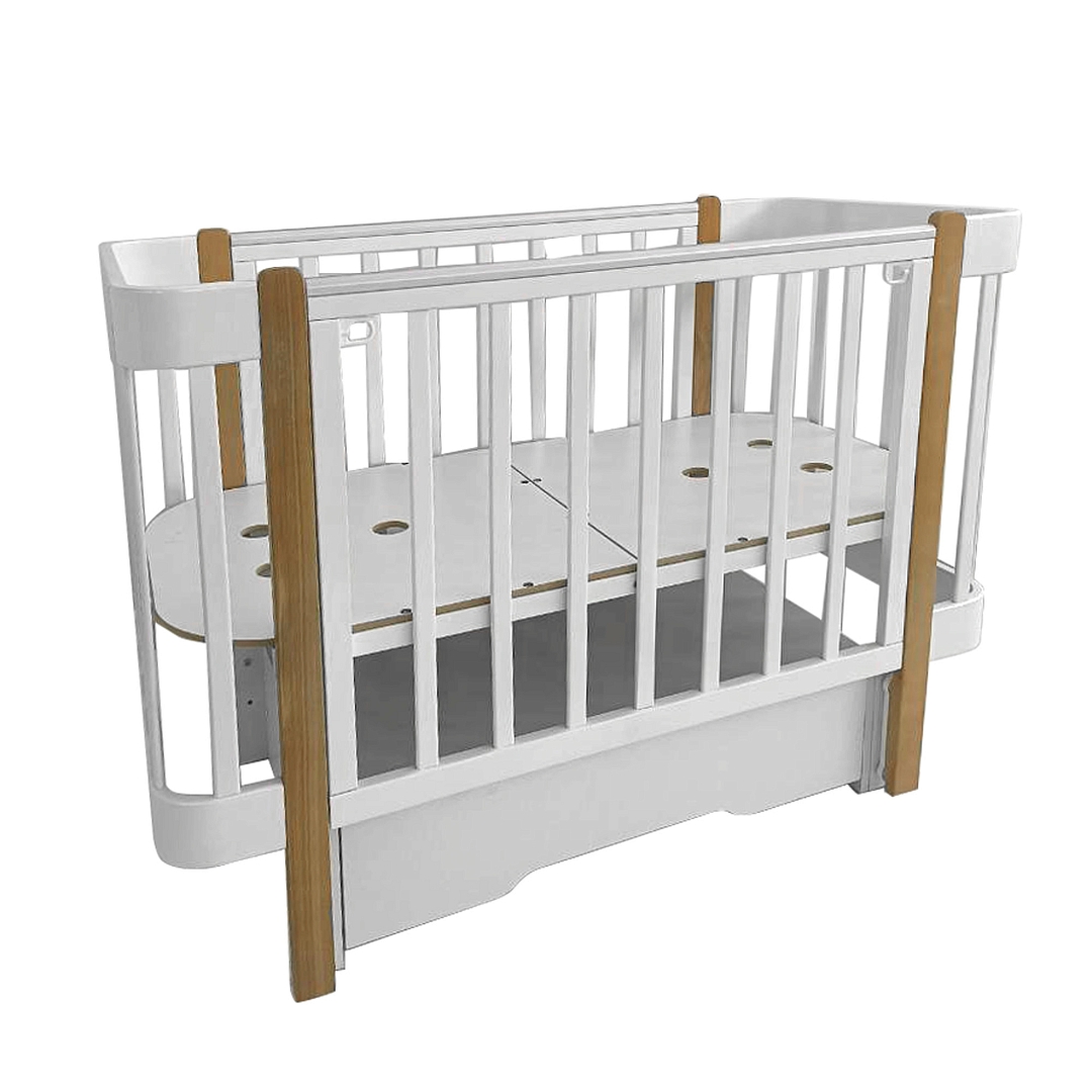 Кровать Pituso Olivia + маятник/ящик/автостенка/колесо 120*60 см Pit-103 купить — фото 3