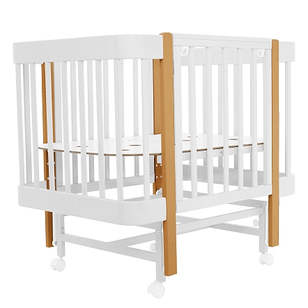 Кровать Pituso приставная/маятник/автостенка Mirelle 100*70 см Pit-104 купить — фото 2