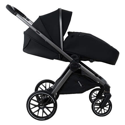 Коляска 2 в1  Pituso Mayla Plus короб+прогулка Black/Graphite MPLS/555-BLACK