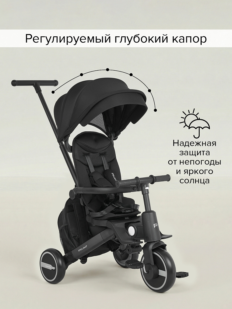 Велосипед Pituso трехколесный Leve Pro складной/сумка T8 PLUS купить — фото 26