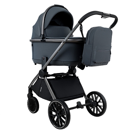 Коляска 2 в1  Pituso Mayla Plus короб+прогулка Graphite/Graphite MPLS/555-Graphite