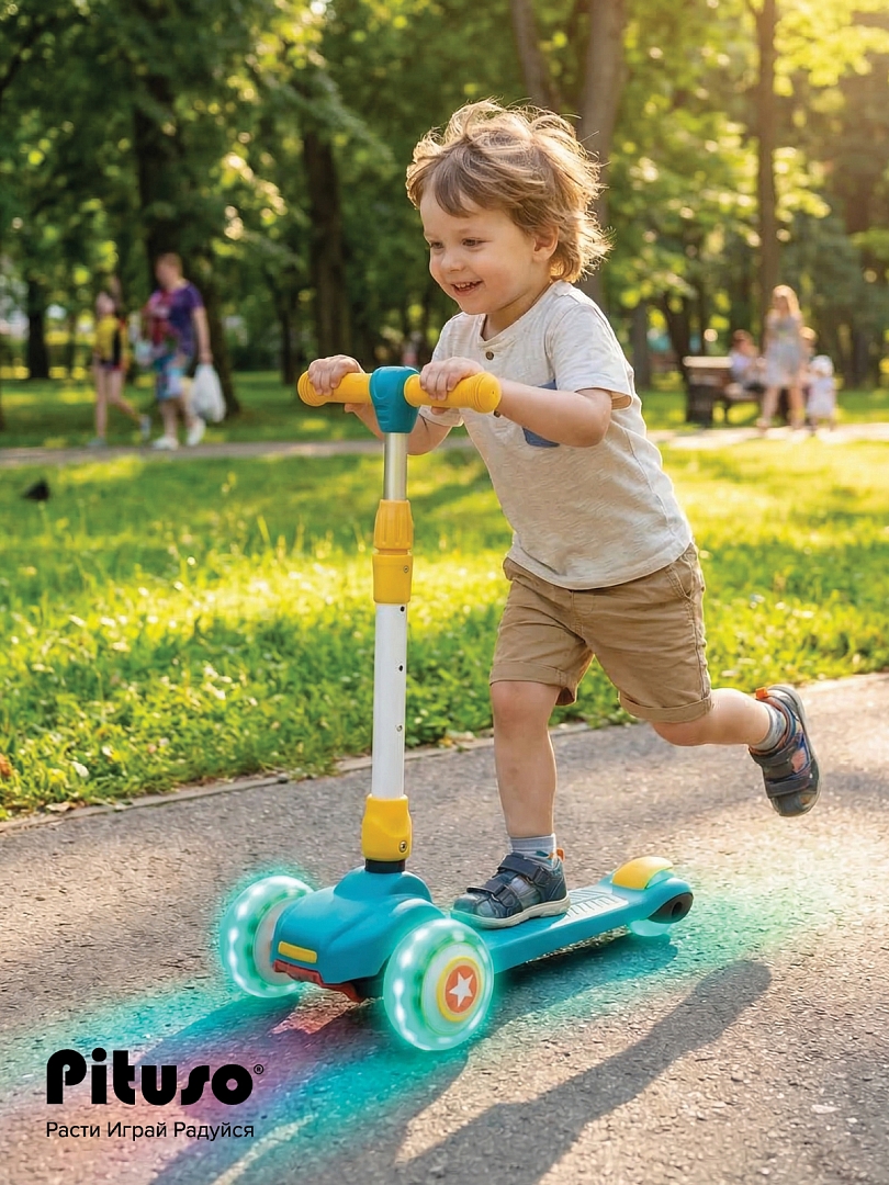 Самокат трехколесный 3в1 Pituso HD-8814B купить — фото 18
