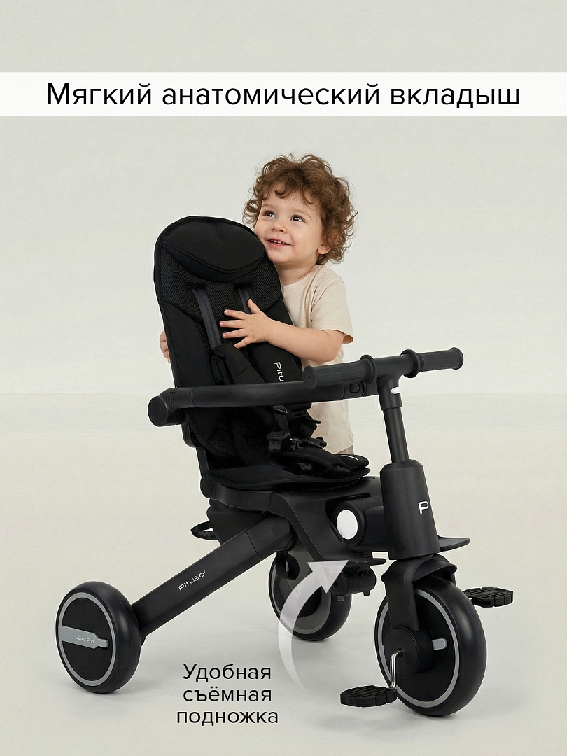 Велосипед Pituso трехколесный Leve Pro складной/сумка T8 PLUS купить — фото 29