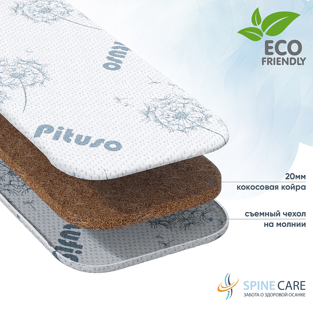 Матраc Pituso детский в коляску Baby mini трикотаж BM-600/1 купить — фото 1