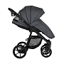Коляска Pituso 2 в1 Tossa короб+прогулка Кожа/Dark Grey TS/25/4