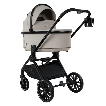 Коляска 2 в1 Pituso Mayla Plus короб+прогулка Beige/Black MPLS/555-Beige