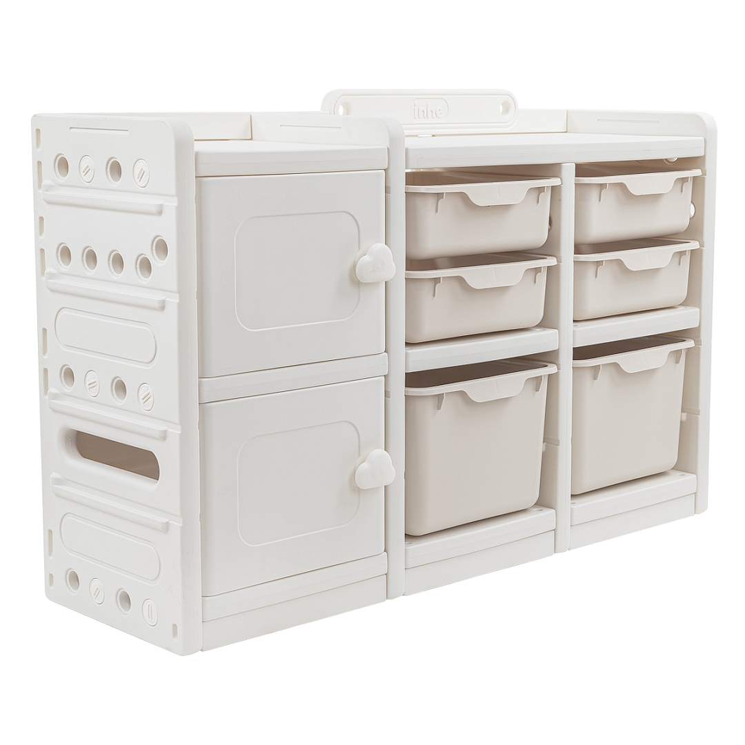 Стеллаж Pituso для игрушек с ящиками Simple Beige/Бежевый YYS806-4-beige купить — фото 1