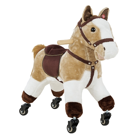 Каталка Pituso Лошадка c резин.колесами мягконаб.,муз. 57*23*60 см GS1016 купить — фото 1