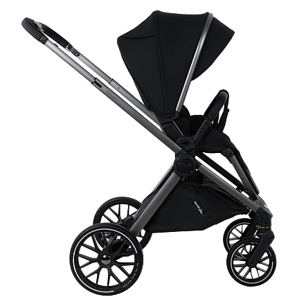 Коляска 2 в1  Pituso Mayla Plus короб+прогулка Black/Graphite MPLS/555-BLACK
